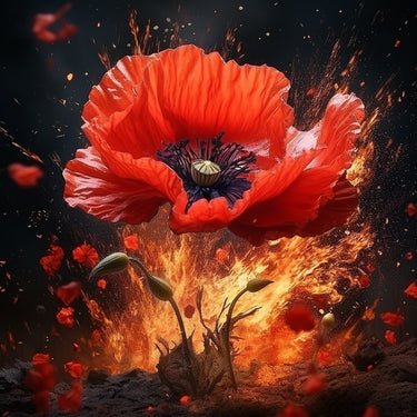 Canvas of a Poppy
